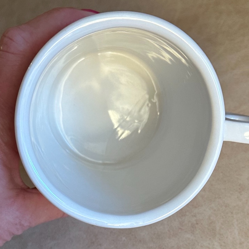 Anthropologie Monogram Initial Letter "P" Coffee Mug White/Black 16 oz. … - Picture 6 of 8